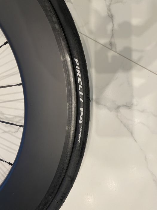 Zestaw kół startowych dysk karbonowy plus stożek 80mm