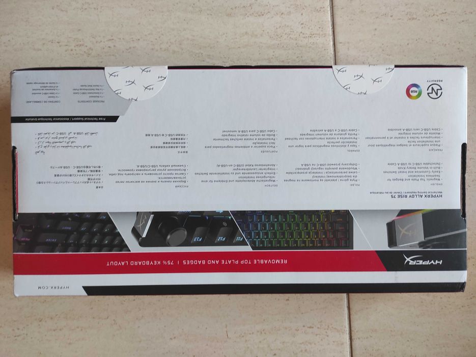 Teclado HyperX Gaming Alloy Rise 75