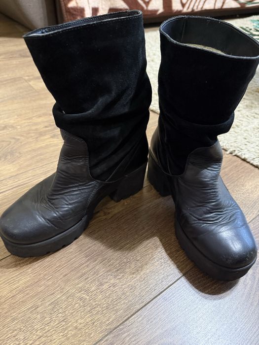 Зимові жіночі сапожки сапоги цегейка