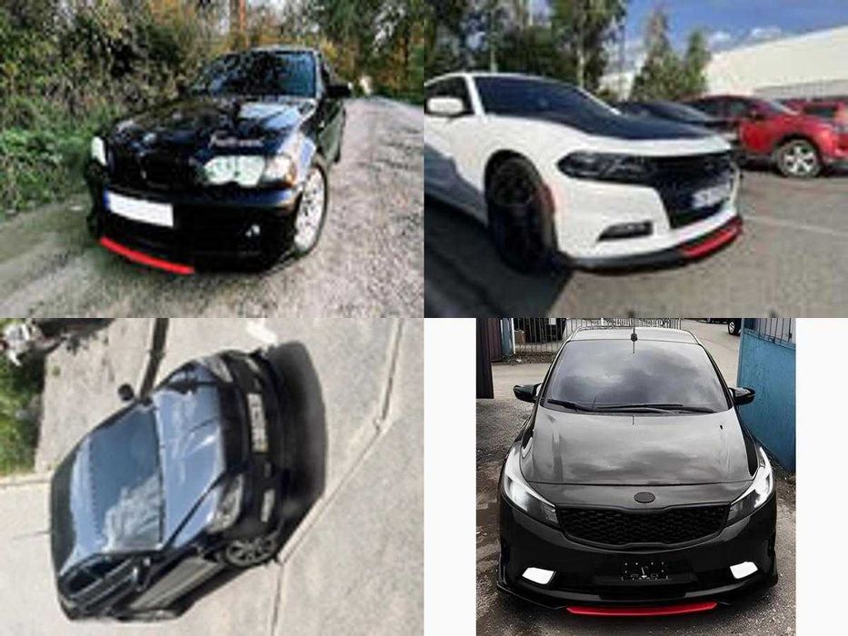 Сплітер Губа переднього бампера Нижній спойлер Аеродинамічна юбка