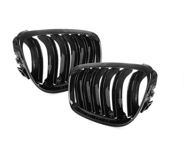 GRILL NERKI BMW E90 E91  PRE LCI oraz LCI Czarny połysk