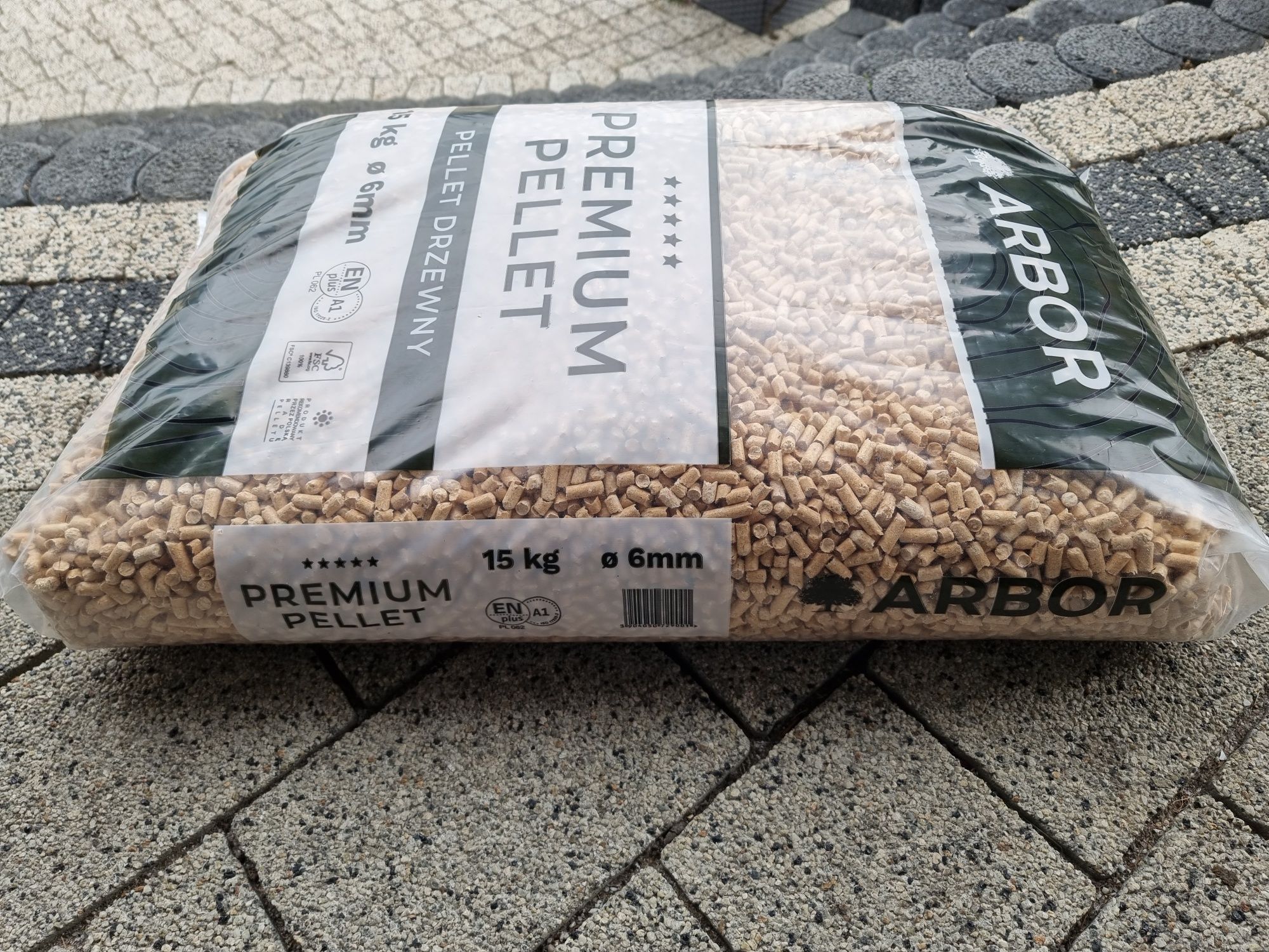 PELLET PREMIUM certyfikat A1 ,EN PLUS  sosnowy