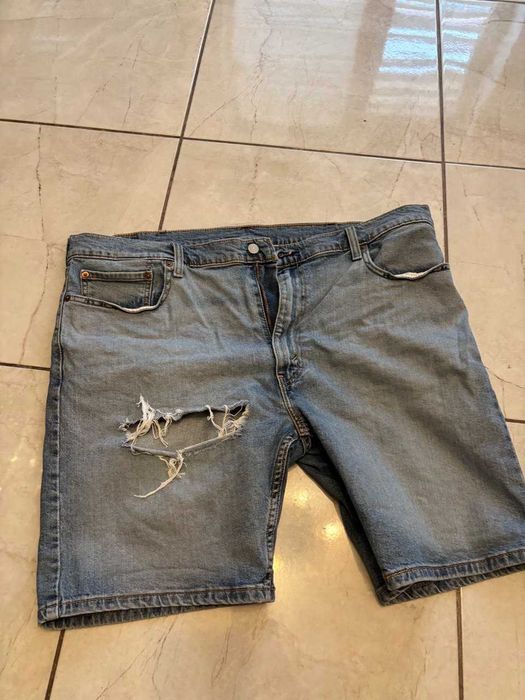 Шорти джинсові Levi's 733236854 56см полуобхват Блакитні
