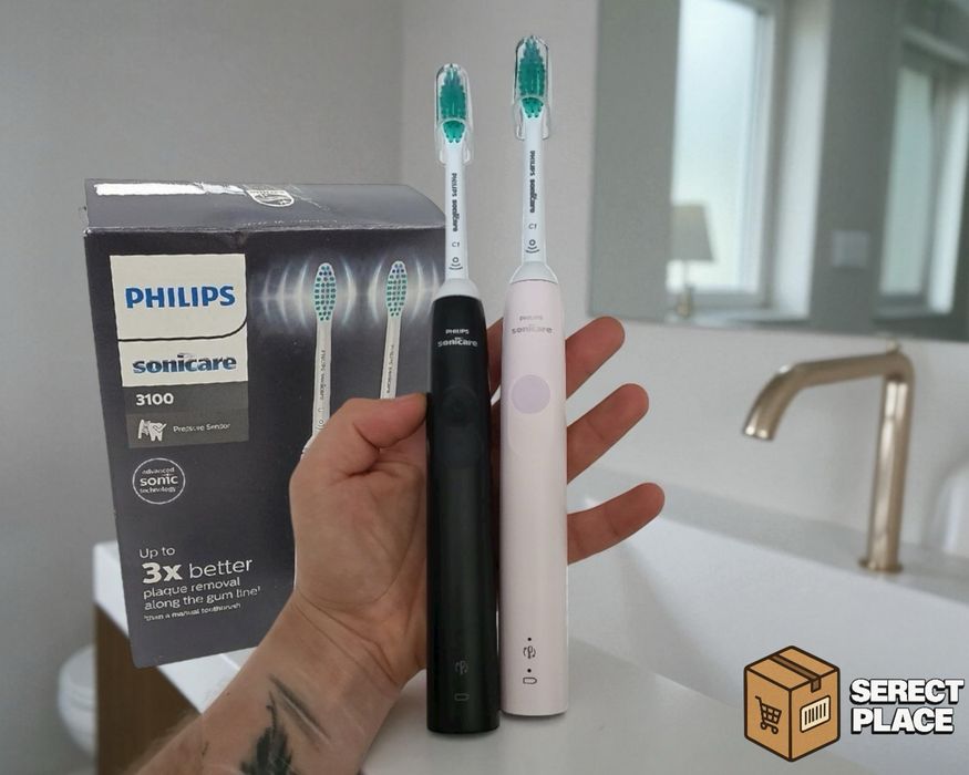 2x Elektryczna szczoteczka do zębów Philips Sonicare Czarna / Różowa