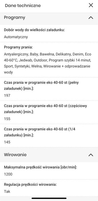 Sprzedam nowa pralke na gwarancji ELECTROLUX slim 6 kg zaladunku