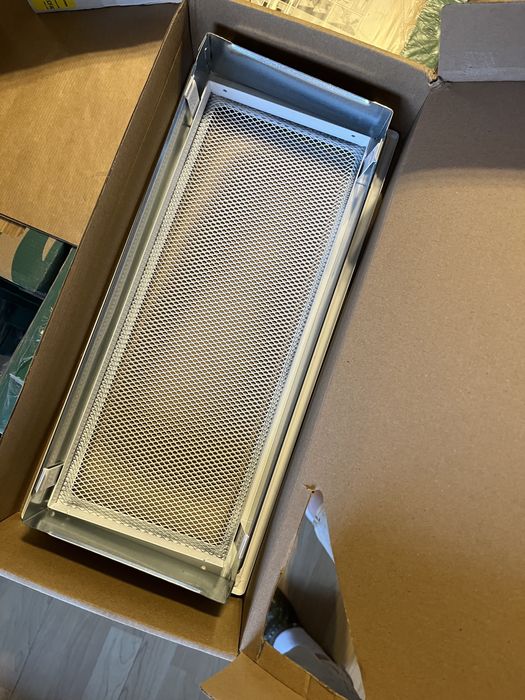 Kratka wentylacyjna 17x37 biała lub miedziana NOWA metalowa