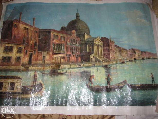 Quadro Veneza Antiga - pintado à mão