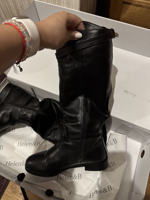 Зимні сапоги шкіра