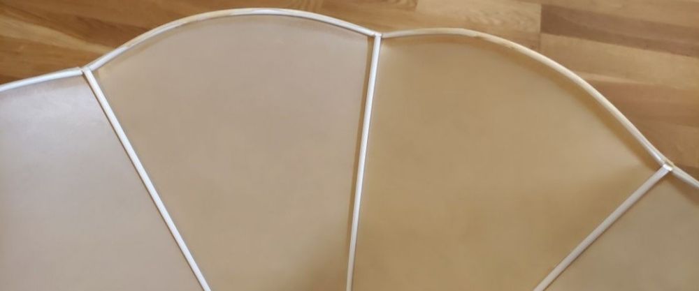 Abazur duży gładka tkanina PRL