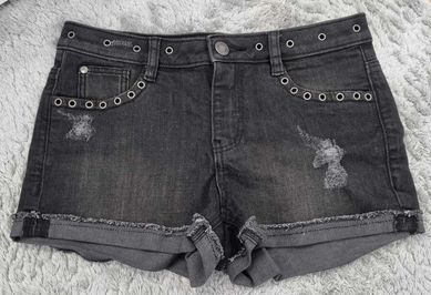 Nowe szare dżinsowe jeansowe szorty krótkie spodenki S/36 C&A