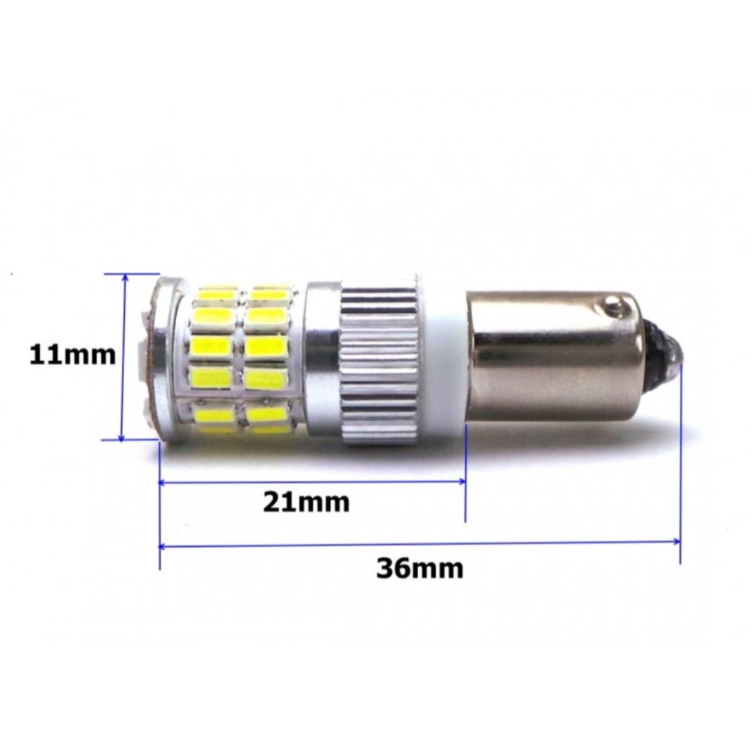 żarówka LED H21W, BAY9S 12-24V CANBUS biała mocna