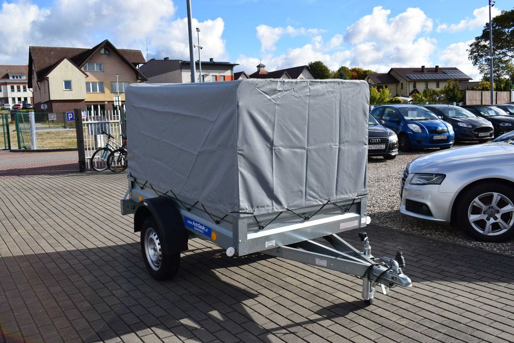 PROMOCJA : Przyczepa Neptun 202x114x30 +PLANDEKA I STELAŻ 80 CM, FV 23