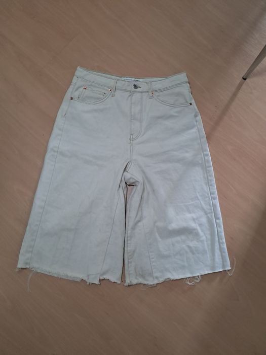 білі широкі шори  sk8 y2k