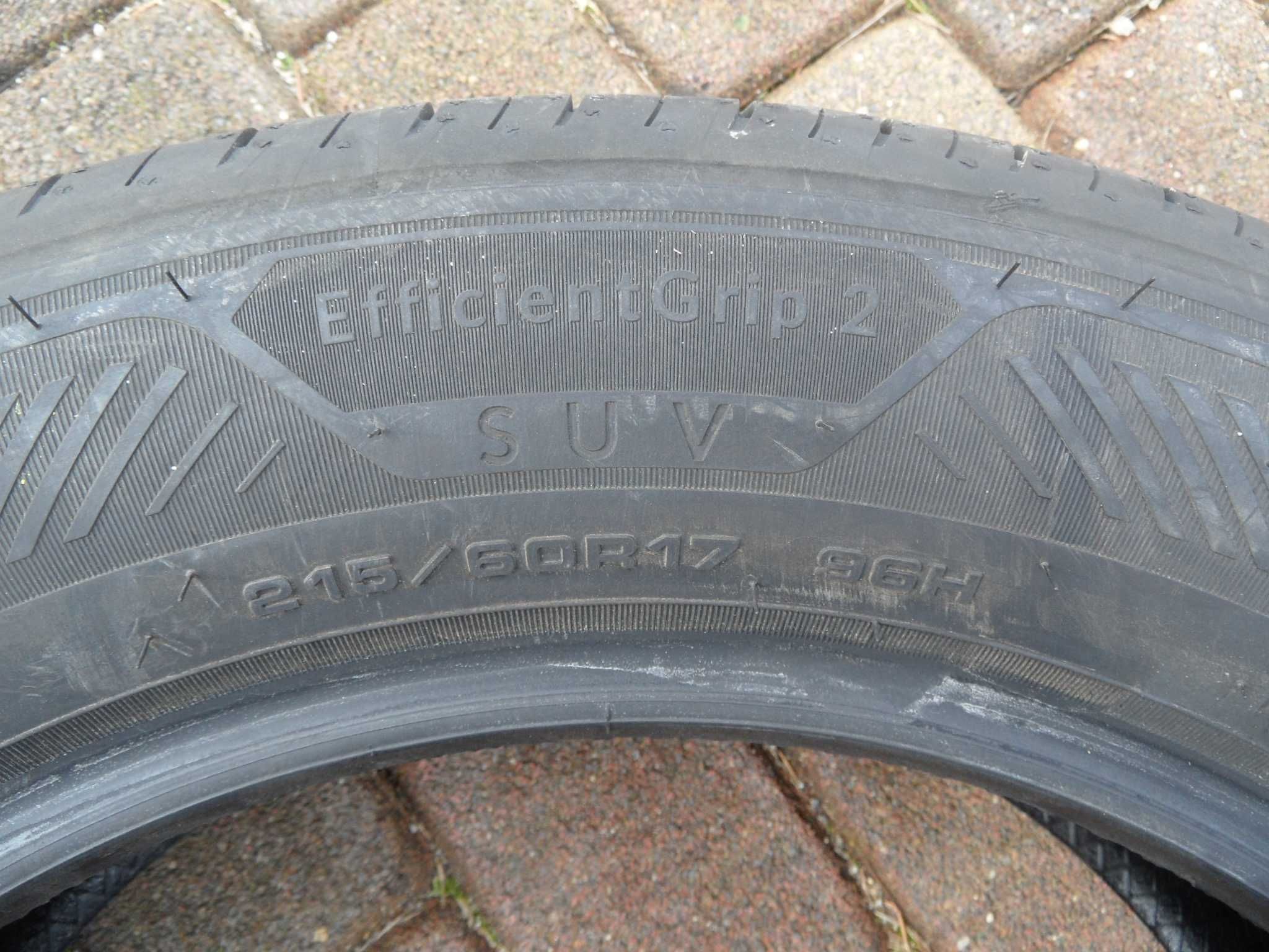 Nowe Opony Letnie 215/60 R17 Goodyear Efficient Grip 2 SUV-23 Rok