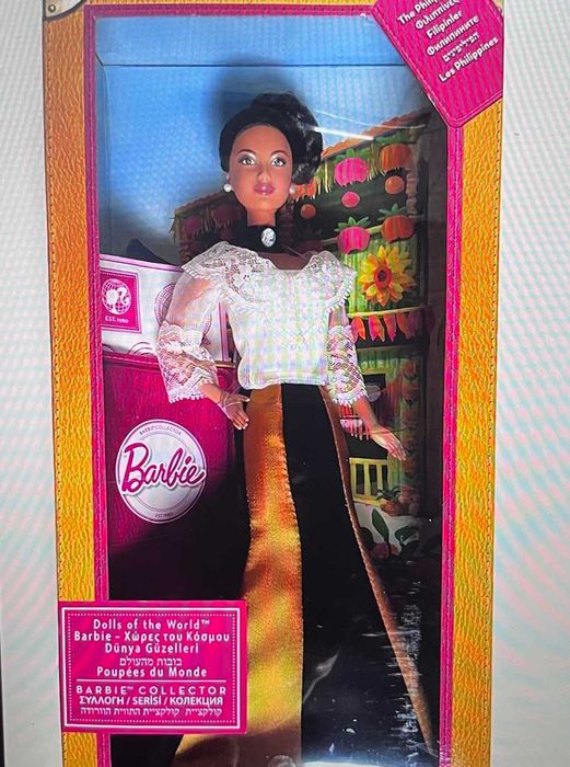 Barbie Filipinka w sukni Maria Clara  Kolekcja "Lalki Świata"  Piękna!