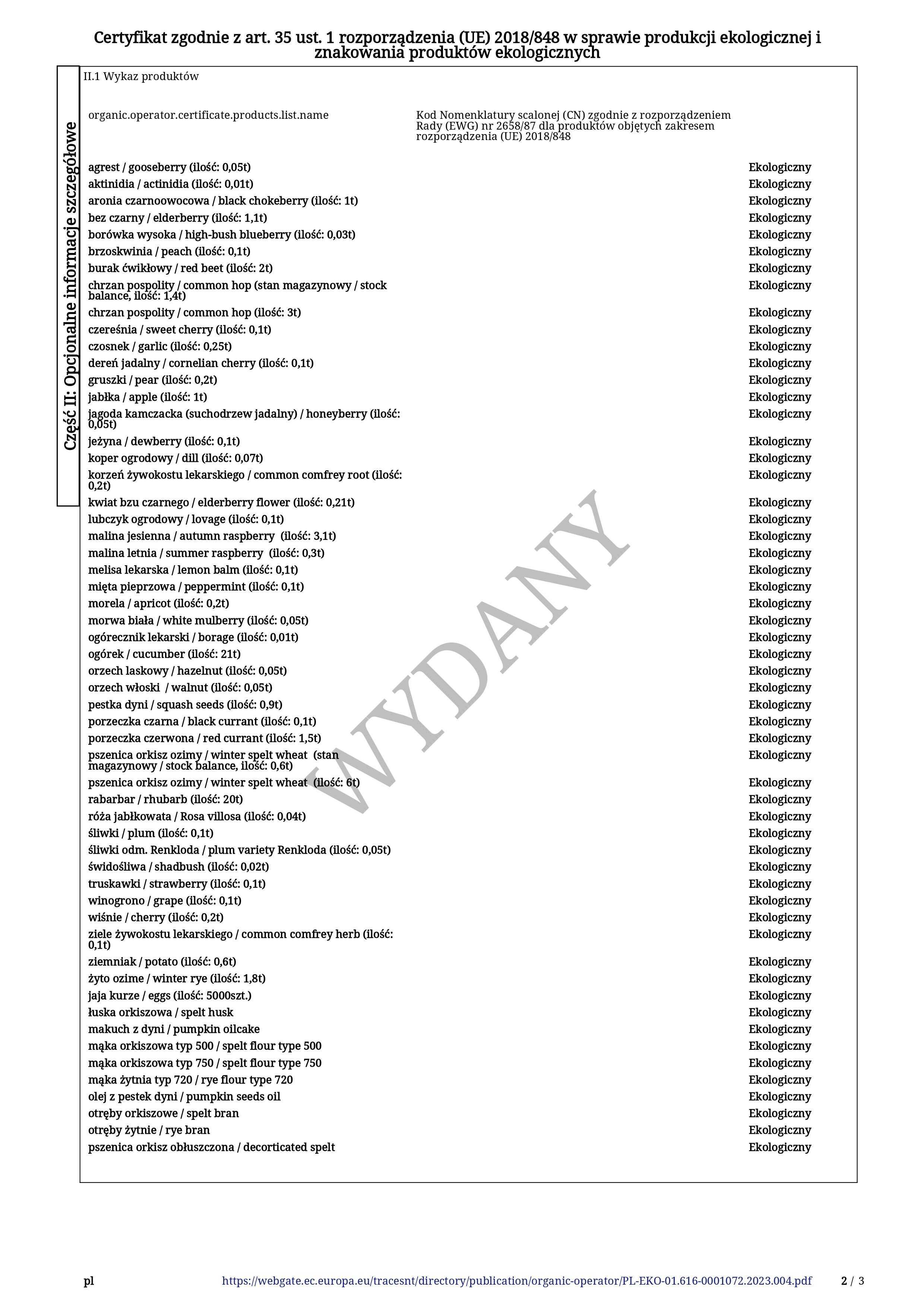 EKOLOGICZNE mąki: żytnia typ 720 - 10 kg + orkiszowa typ 500 - 10 kg