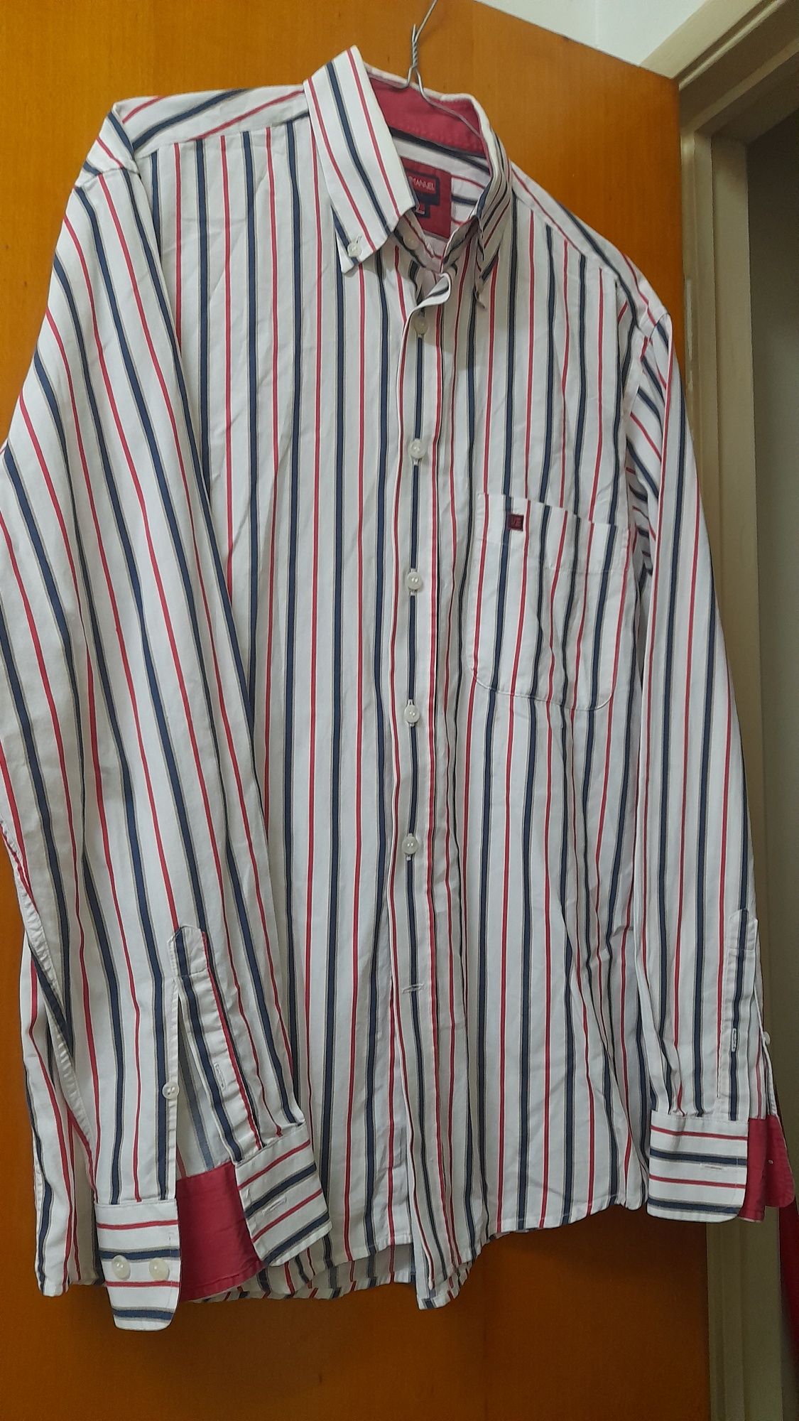 Camisa Victor Emmanuel Sport padrão riscas tamanho  L - Bom estado