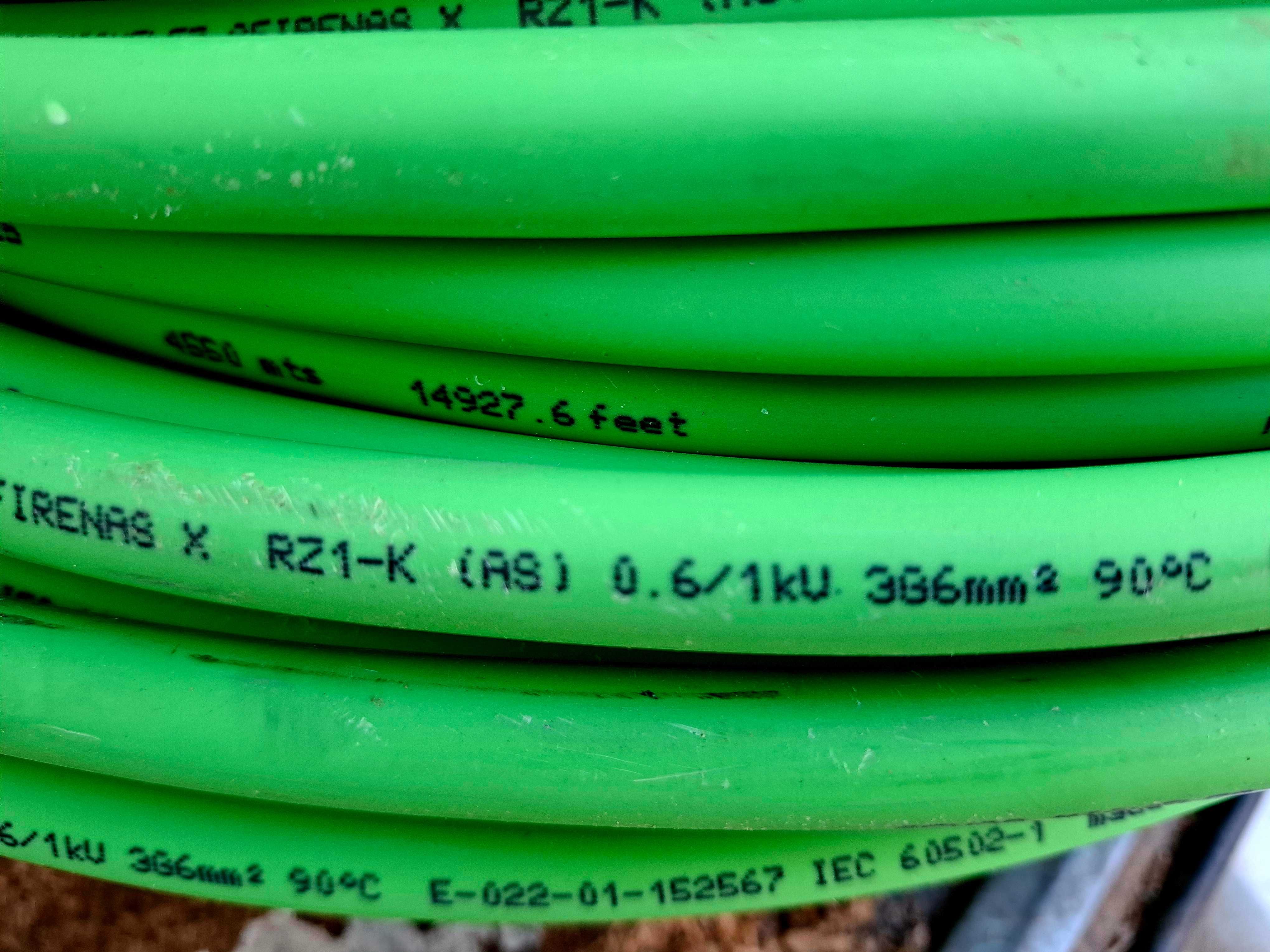 Cabo Eletrico 3 x 6mm verde luvre de halogeneos.