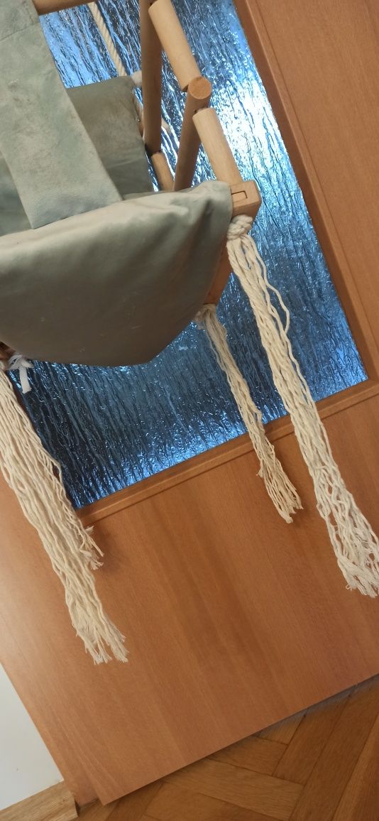 Huśtawka dla dzieci do domu - piękna styl boho