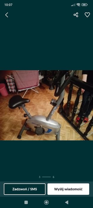 Rower stacjonarny duży trenigowy