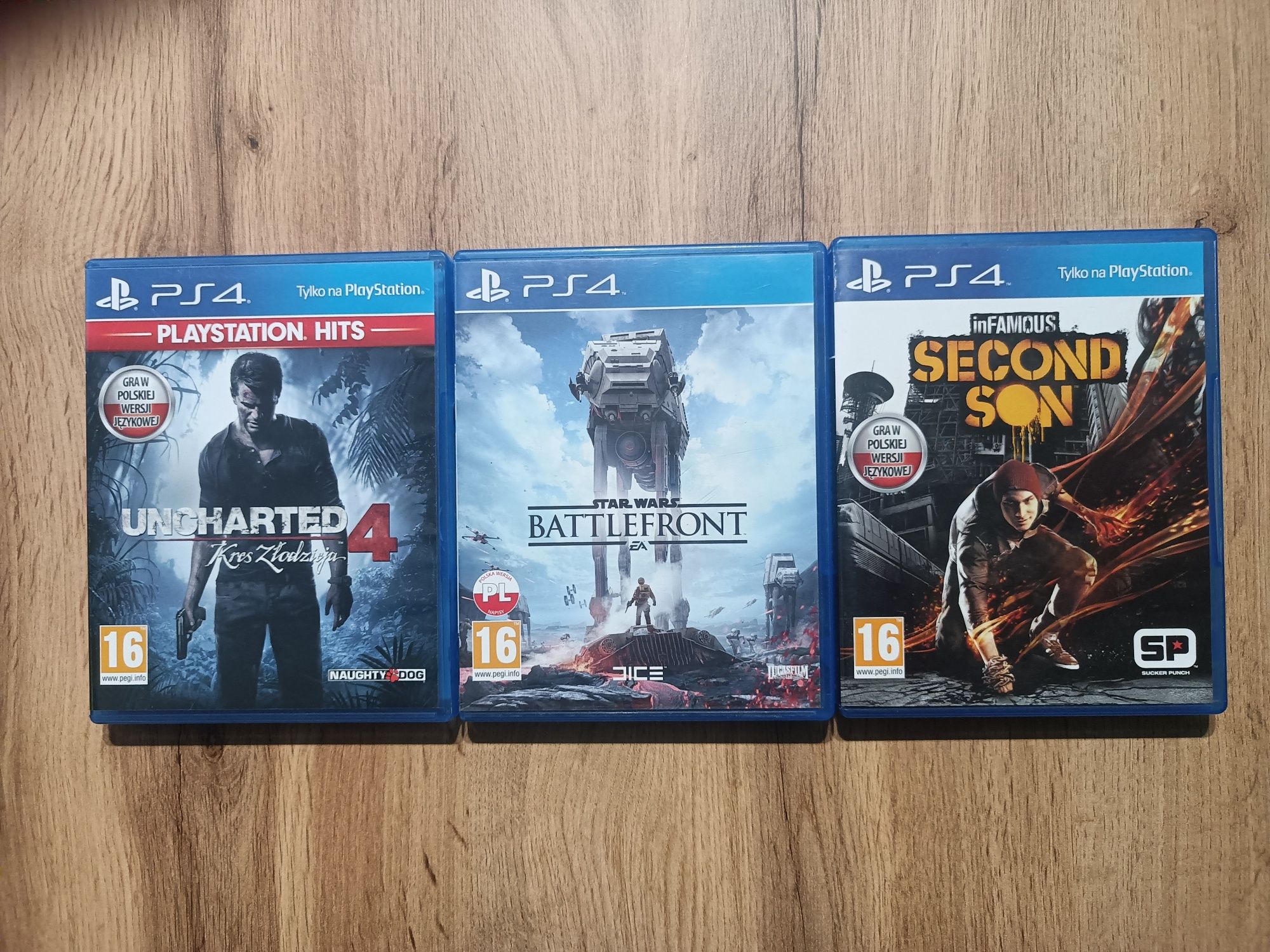 Battlefront Uncharted 4 i inFamous na PS4 (PL)