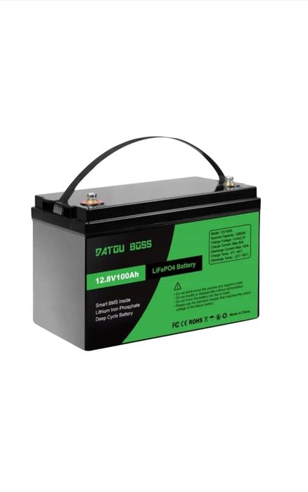 LiFePO₄ акумулятор 12.8V 100Ah Datou Boss | Глибокий цикл, Smart BMS,