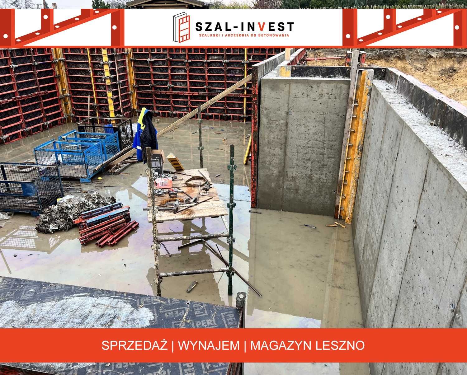 Wynajem i sprzedaż szalunków fundamentowych, ściennych i stropowych