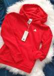 Adidas – Czerwona Bluza z Kapturem 100% oryginał