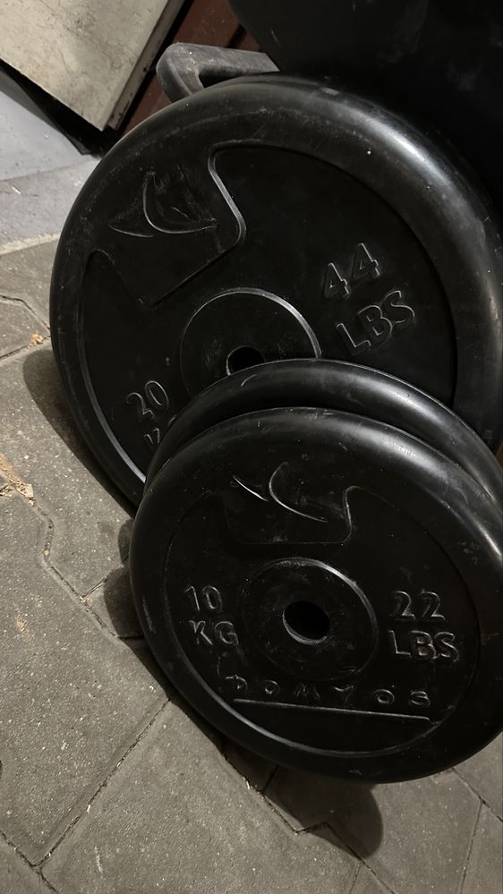 150kg gryf prosty lamany hantle silownia hantl