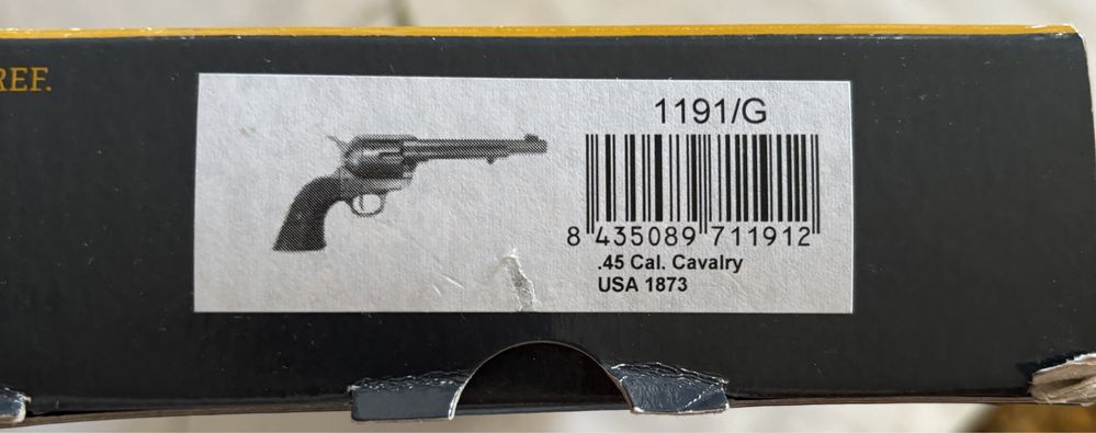 Réplica Denix Colt .45 Cal. Cavalry USA 1873 + suporte de exposição
