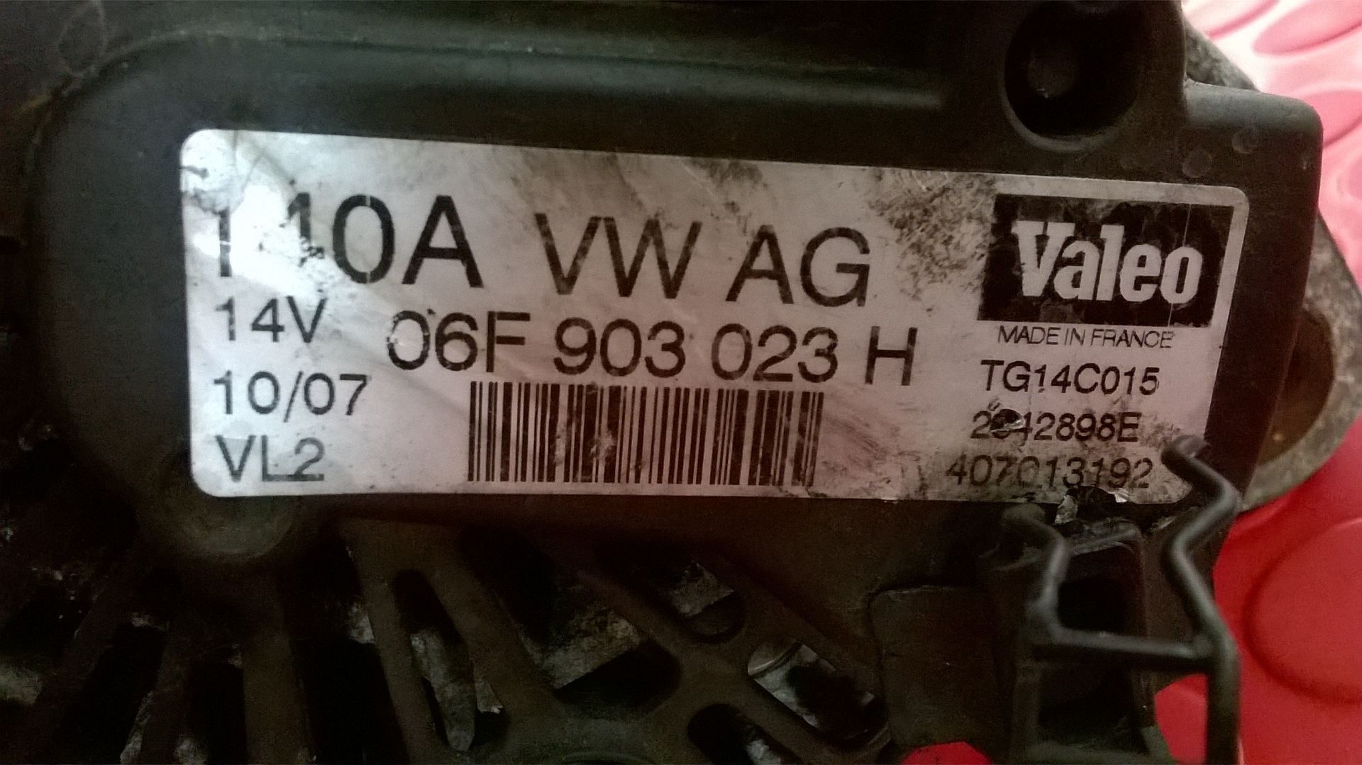 Alternador  - 06F903023H [Audi A4 B7]