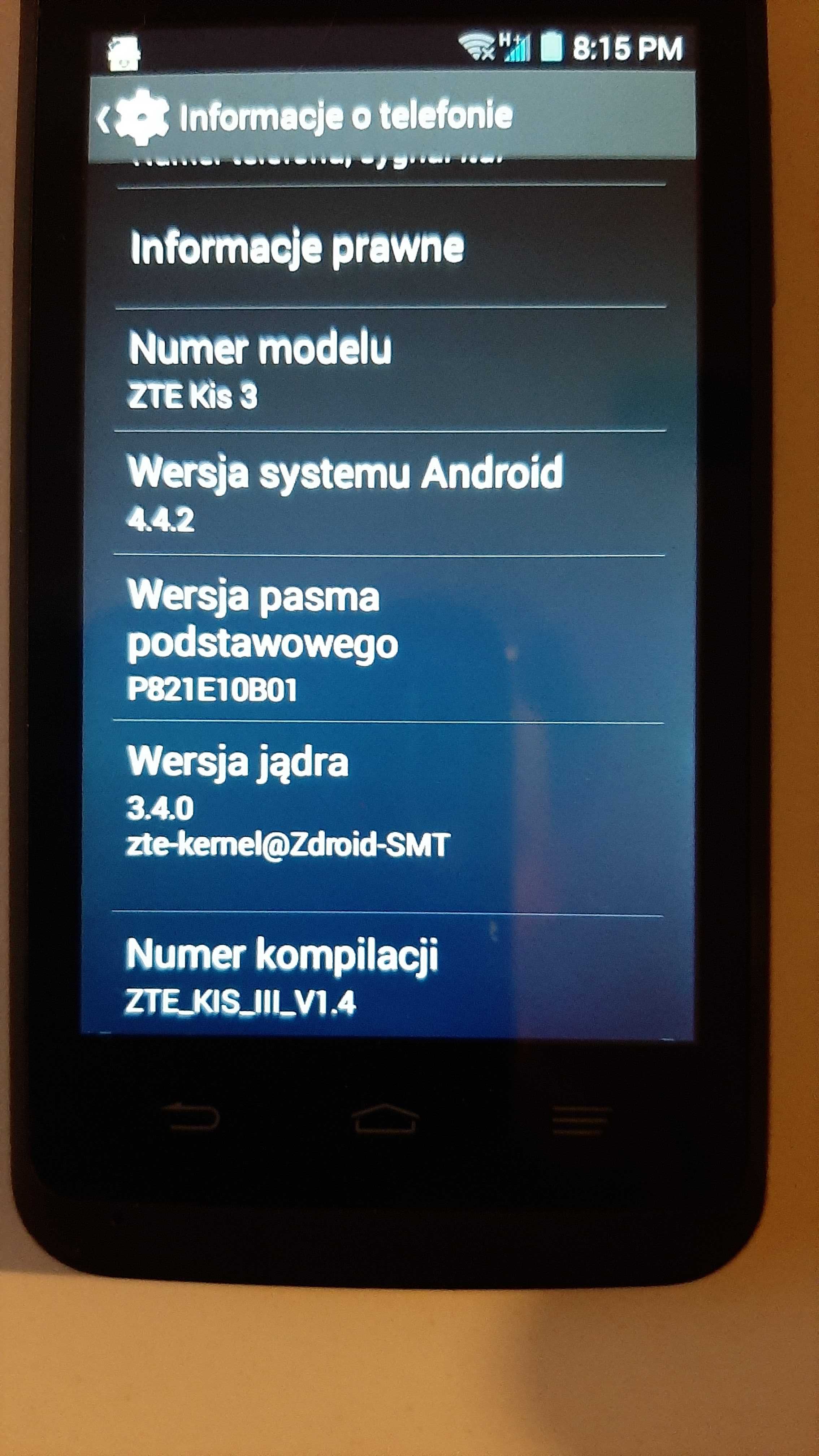 Nowy Telefon GSM  komórkowy smartfon ZTE Kis 3 bez blokady każda sieć