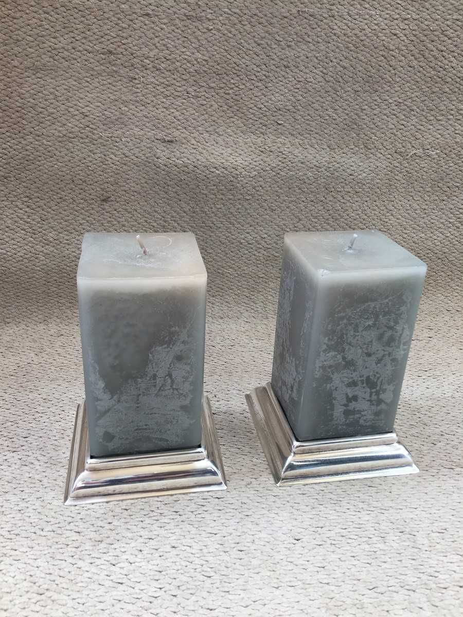 Villeroy & Boch -- Bases em metal prateado para velas ou para decor