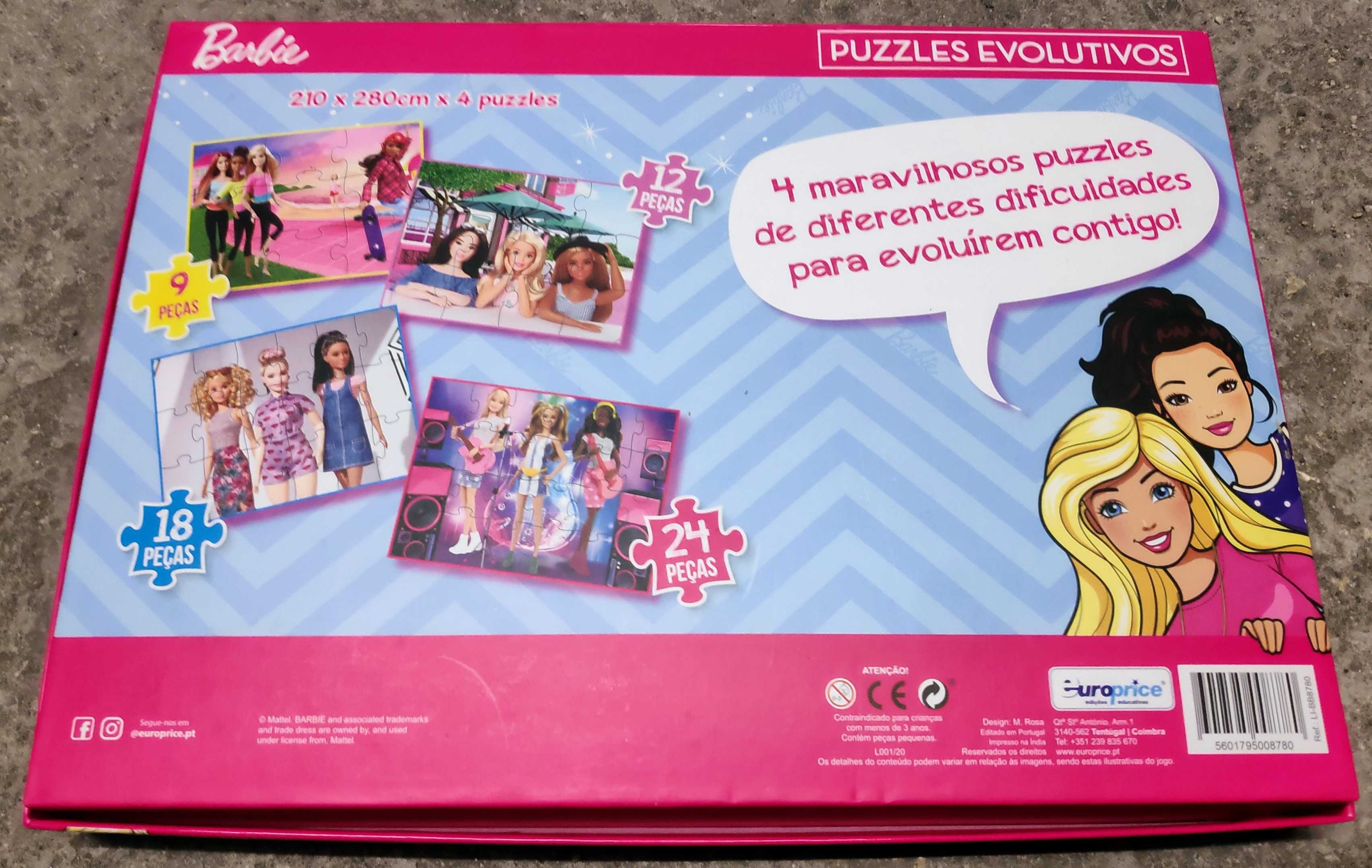 4 Puzzles da Barbie