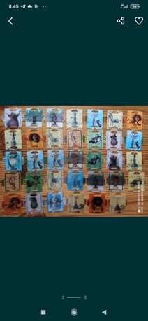 Карточки із мультфільму Мадагаскар , медальйони із шрека