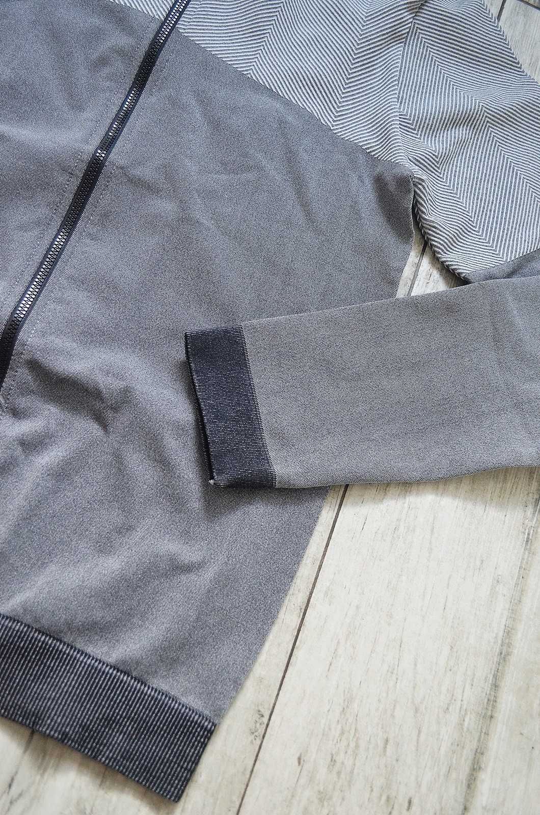 Elastyczna dopasowana bluza sportowa z golfem jogging rower