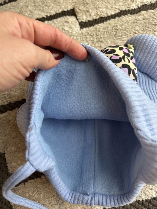 Шапка для дівчинки з флісом