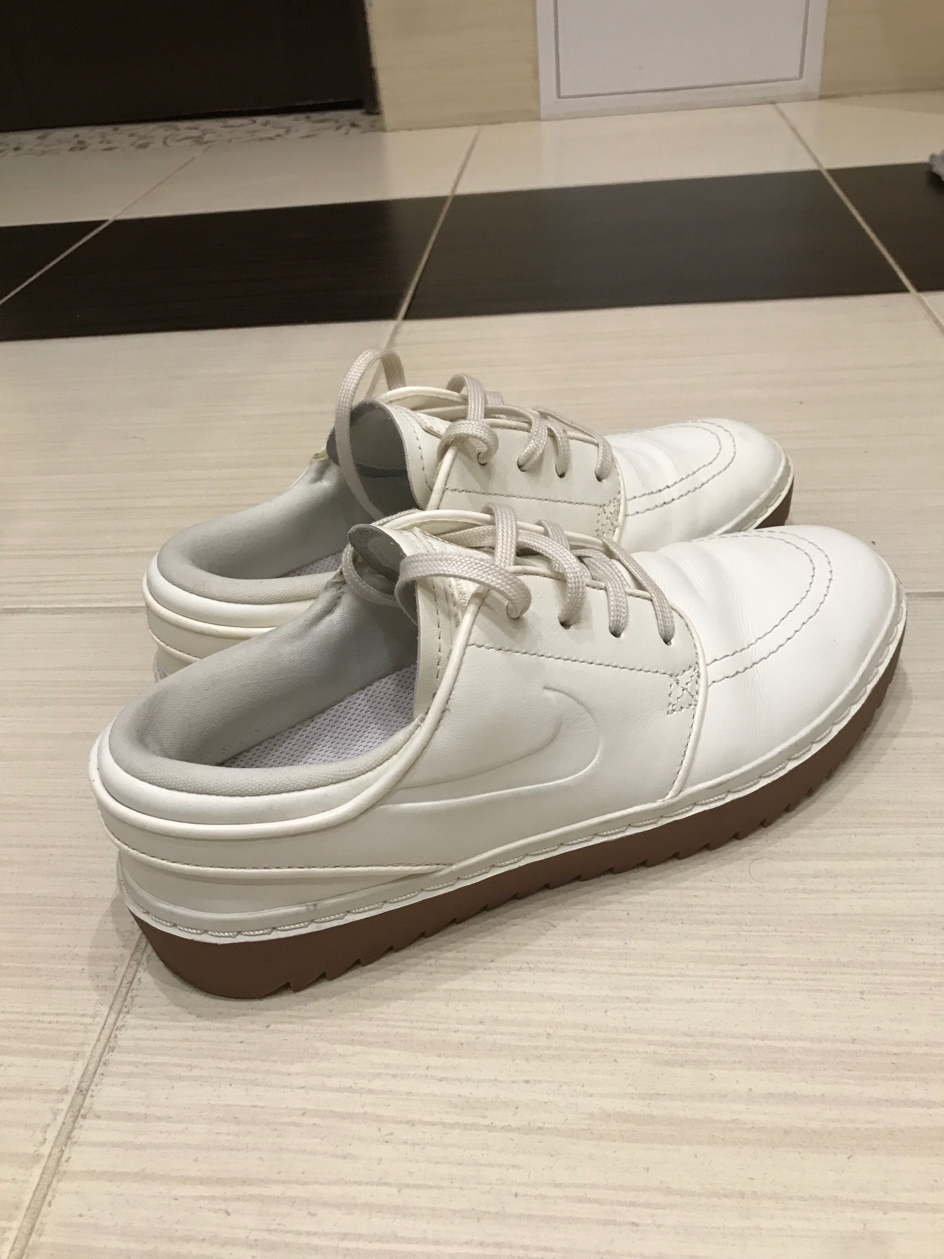 Nike Janoski G Sail Gum Leather Spikeless Golf Shoes