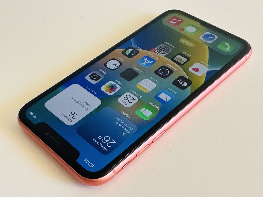 Apple iPhone XR 64GB Coral Bez Blokad Super Stan