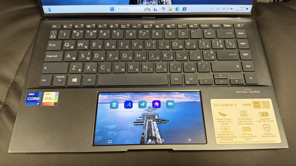 Ноутбук ASUS ZenBook UX435EA • i7-1165G7 / 16ГБ / SSD 1ТБ / FHD IPS