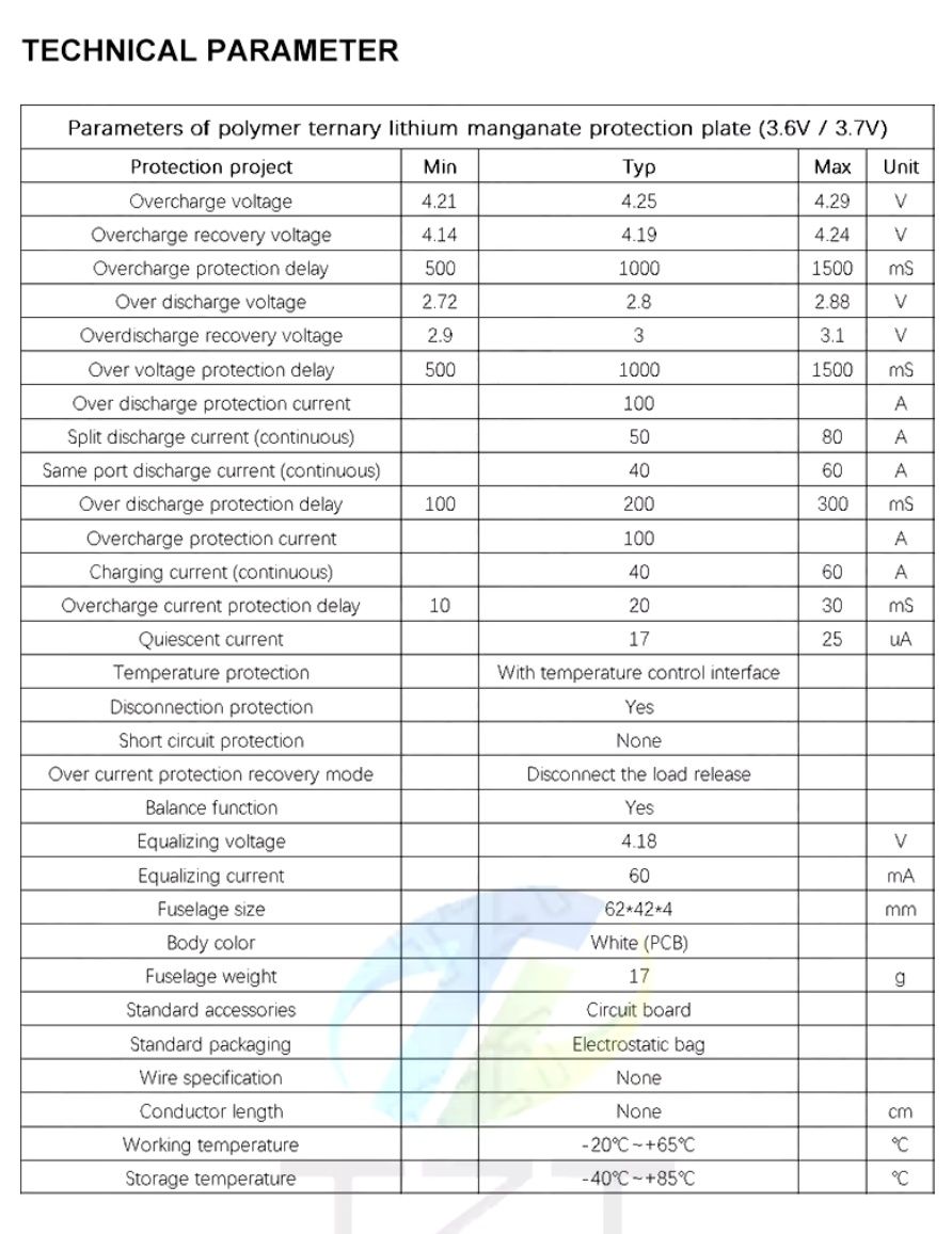 Bms 3s, 4s, 5s 100А li ion с балансировкой