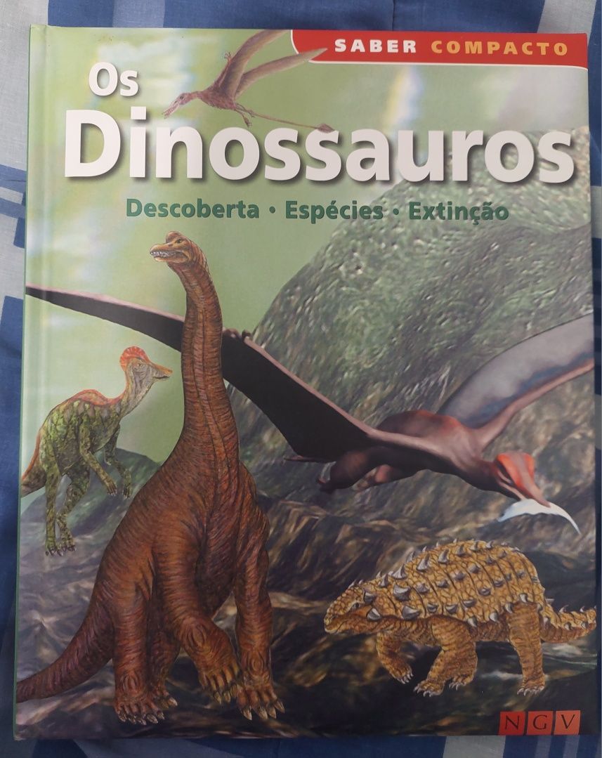 Livro sobre dinossauros