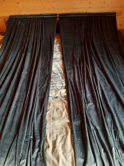 Zasłony welurowe Velvet szare 140x260.