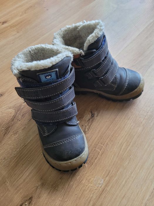 Buty skórzane zimowe Lasocki Kids r.22 niemowlęce trzewiki kozaki