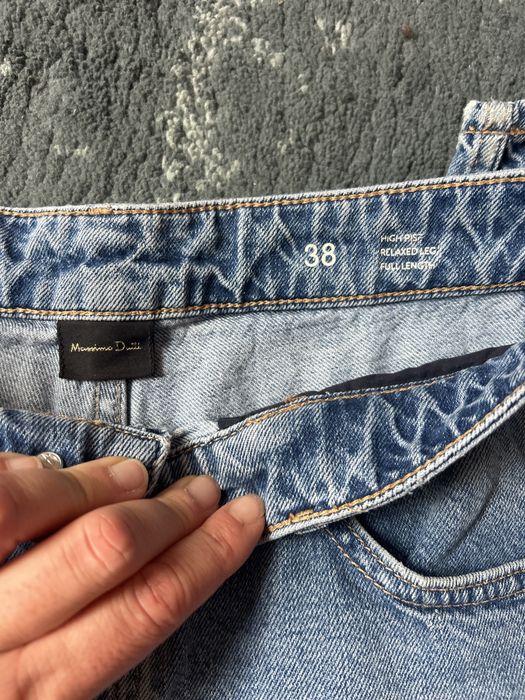 Massimo Dutti jeansy roz 38, wysoki stan, relax nogawki