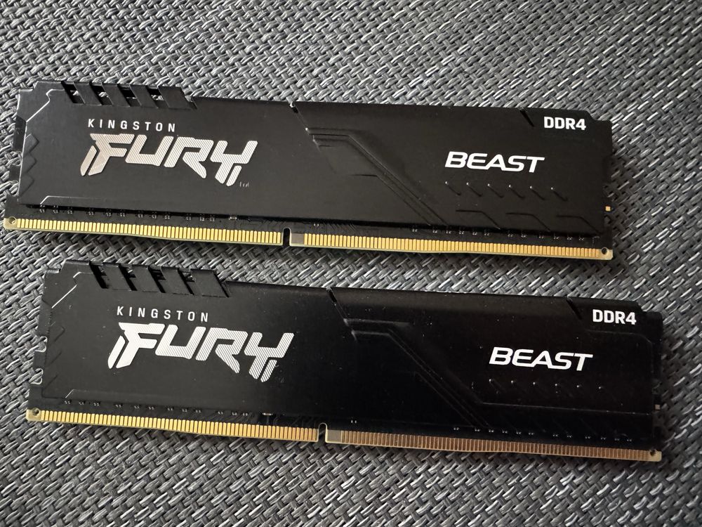 Оперативна памʼять, kingston fury beast, 2x8, KF432C16BBK2/16, б/у.