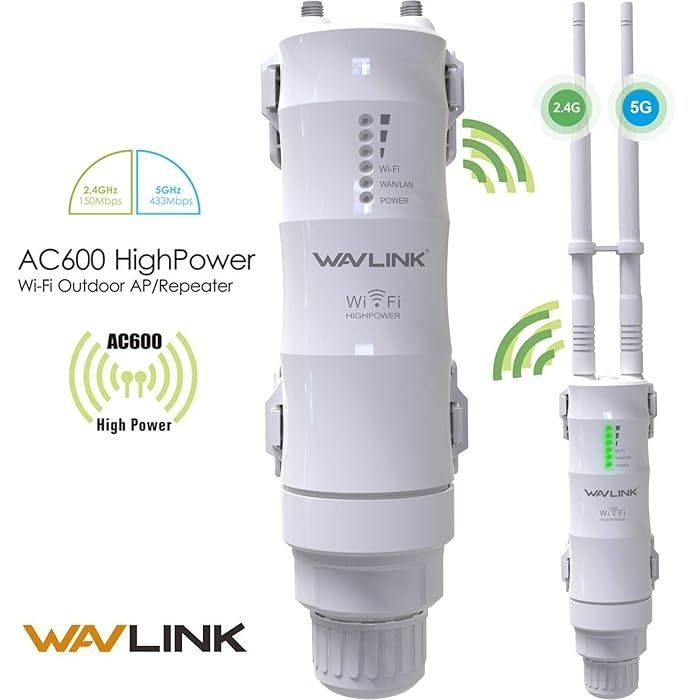 Wavlink AC600 Outdoor Wi-Fi Extender – Como Novo!