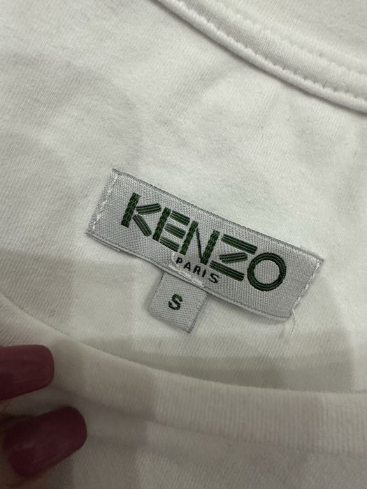 T-Shirt bluzka z długim rękawem cyrkonie Kenzo S