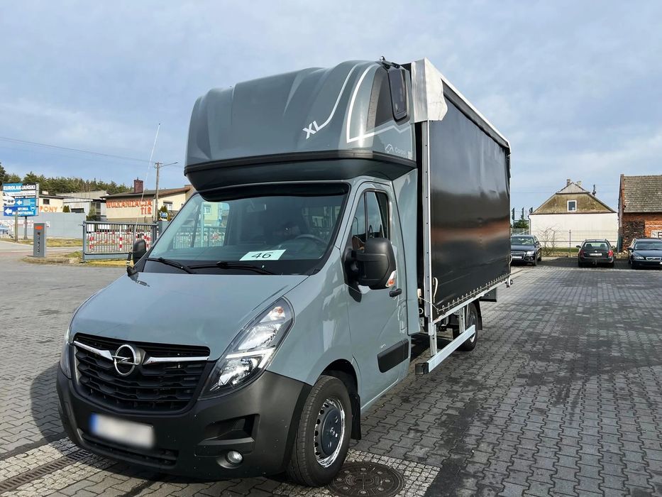 Opel Movano 165 CDTI Plandeka 10 ep Kurnik, Salon PL, Jeden Właściciel  NR.46 Klimatyzacja, Zawieszenie na poduszkach, Tempomat