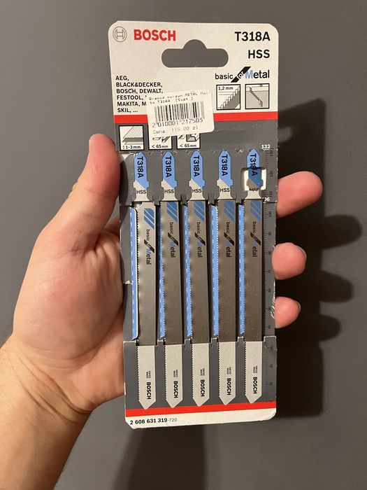 Wrzeszczot wyrzynak Bosh 132 mm x5szt